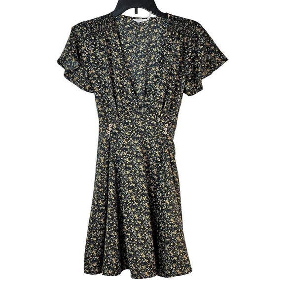 Blu Pepper Spring Summer Flounce V-Neck Gathered Chest Women's Dress Size Small - Picture 1 of 8